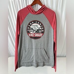 District Red and Gray Hoodie